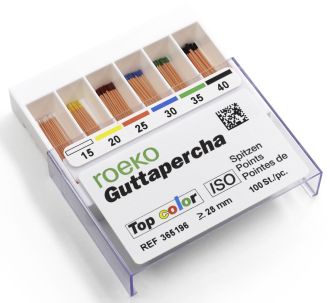 Gutaperčové čapy Top Color – ISO 15-40, 365196
