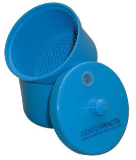 Dezinfekčná nádoba na vrtáky Dento-Viractis modrá
