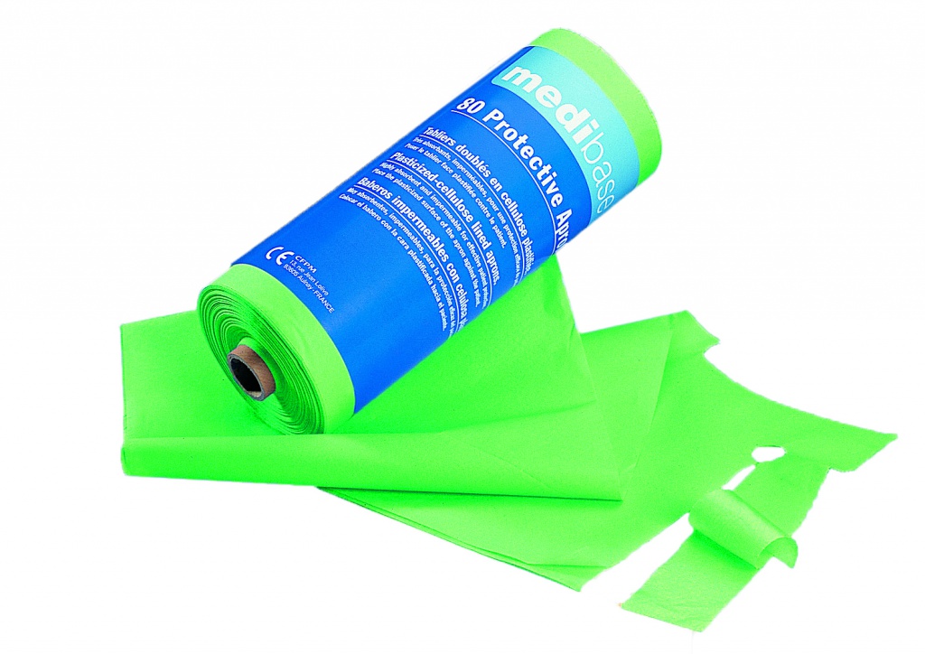 Podbradníky Medibase v rolke plastové – Zelené, 5-510